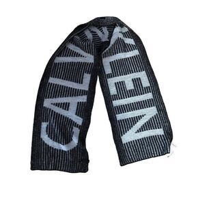 New Calvin Klein Unisex 11" Wide x 70" Long Scarf Black